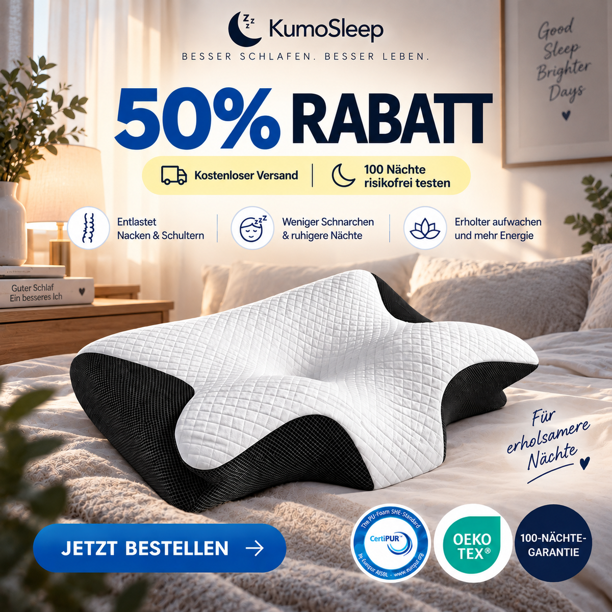 KumoSleep - The Pillow That Ends Neck Pain